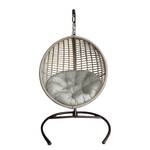 Hängesessel Eggo Polyrattan / Aluminium - Beige / Grau