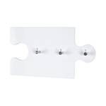 Attaccapanni a muro Chrome Lucido bianco/Cromo