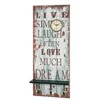 Wandkapstok Dream Big Vintage I Bruin - Grijs - Plaatmateriaal - Metaal - 40 x 100 x 14 cm