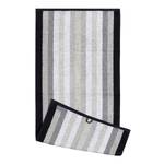 Serviettes de toilette Sisco (lot de 2) Coton - Noir / Blanc