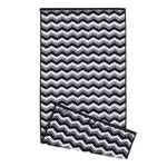 Serviettes de toilette Zonza (lot de 2) Coton - Noir / Blanc