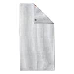 Set handdoeken Day Stripes I (4-delig) katoen - Wit/zilverkleurig