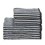 Serviette de toilette Day Stripes II Étoffe de coton - Blanc alpin / Anthracite