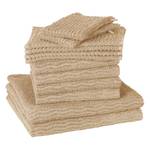 Handdoeken Wave (12-delige set) katoen - Beige