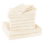 Serviettes de toilette Wave Coton - Blanc crème