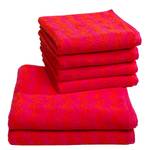 Serviettes de toilette Zonza Coton - Rouge