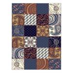 Tapis Prime Pile Bleu / Marron - 60 x 110 cm