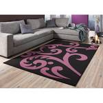 Tapis Hamla Noir / Violet - 80 x 150 cm