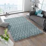 Tapis épais Cameo Fibres synthétiques - Bleu pétrole