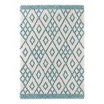 Tapis Chessy Fibres synthétiques - Beige / Turquoise - 120 x 170 cm