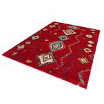 Tapis Geometric Fibres synthétiques - Rouge - 120 x 170 cm