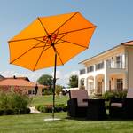 Parasol Harlem 270 Aluminium / Polyester Anthracite Mandarine