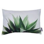 Housse de coussin T-Botanical Leaves Tissu - Blanc / Vert