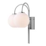 LED-wandlamp Ballon I glas/metaal - 2 lichtbronnen