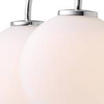 LED-wandlamp Ballon I glas/metaal - 2 lichtbronnen
