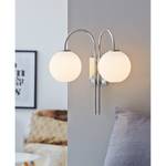 LED-wandlamp Ballon I glas/metaal - 2 lichtbronnen