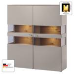 Highboard Anzio Mat fango/Balkeneikenhout - Met verlichting