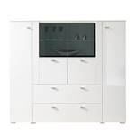 Buffet haut Arminto Blanc brillant / Blanc