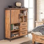 Highboard Atelier deels massief acaciahout - lavasteenkleurig