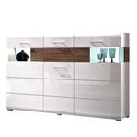 Dressoir Avida wit/hoogglans wit/eikenhoutkleurig