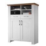 Highboard Belding II witte grenenhouten look/eikenhouten look