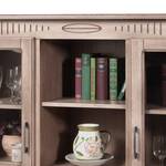 Highboard Parzival II deels massief eikenhout - truffelkleurig