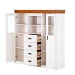 Buffet Formentera pin massif - blanc / Couleur miel