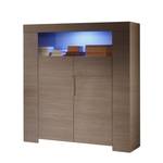 Highboard Gladiolo Eiche Grau Dekor - Mit Beleuchtung