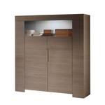 Highboard Gladiolo Eiche Grau Dekor - Mit Beleuchtung