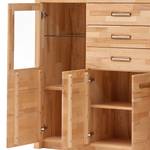 Highboard Majona II Inkl. Beleuchtung - Kernbuche massiv - Kernbuche