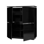 Highboard Electra II Schwarz / Chrom