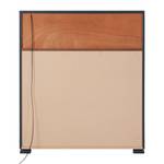 Highboard Palermo Dunkelblau / Walnuss