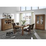 Highboard Pia II geolied massief wild eikenhout - Zonder verlichting