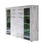 Highboard Ranya (inkl. Beleuchtung) Canyon White Pinie Dekor