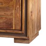 Highboard Khan III Sheesham massiv / Kunstleder