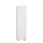 Highboard Solano I Knoesteikenhout/wit - Met verlichting