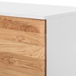 Highboard Solano I Knoesteikenhout/wit - Met verlichting