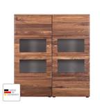 Highboard Solano I Notenboomhout/platina bruin - Met verlichting