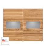 Highboard Solano III Asteiche / Weiß - Mit Beleuchtung