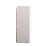 Highboard Solano III Asteiche / Platingrau - Mit Beleuchtung