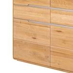 Highboard Tonino III Wildeiche massiv - hell - Mit Beleuchtung