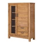 Highboard Toumanar deels massief acaciahout - zandkleurig acaciahout