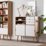 Buffet Verwood II Blanc - Bois manufacturé - 100 x 108 x 40 cm