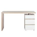 Bureau Apuela Imitation chêne de San Remo Blanc brillant