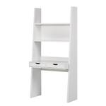 Combinazione libreria e scrivania Verno Bianco opaco