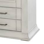 Commode haute Aylin II Peuplier partiellement massif Blanc vieilli