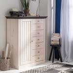 Buffet haute Lyngby Pin massif - Pin blanc / Pin Wengé