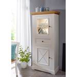 Commode haute Ummanz I Pin massif - Pin blanc / Pin miel