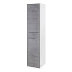 Armoire haute Bari Gris minéral / Blanc