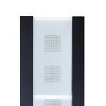 Armoire colonne Cannes Blanc brillant - Anthracite